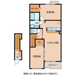 カルフールⅢの物件間取画像